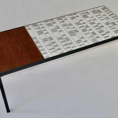 Roger Capron, Ceramic and Teak Low Table, Vallauris c.1960