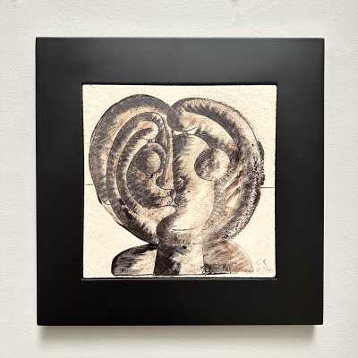 Decorative Art Tile, Roger Capron, Vallauris 1980