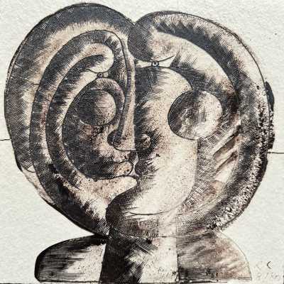 Decorative Art Tile, Roger Capron, Vallauris 1980