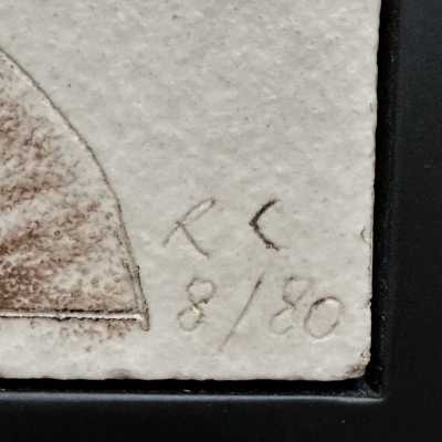 Decorative Art Tile, Roger Capron, Vallauris 1980