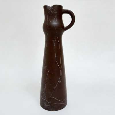 Large Vase With Sgraffito Decor, Jacques Innocenti, Vallauris c.1950