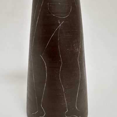 Large Vase With Sgraffito Decor, Jacques Innocenti, Vallauris c.1950