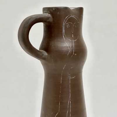 Large Vase With Sgraffito Decor, Jacques Innocenti, Vallauris c.1950