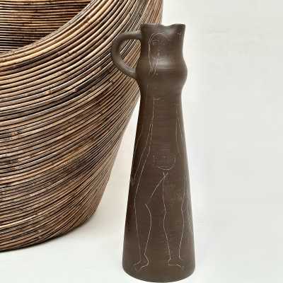 Large Vase With Sgraffito Decor, Jacques Innocenti, Vallauris c.1950
