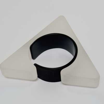 Sculptural Resin Cuff, Isaky, Paris c.1980