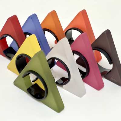 Sculptural Resin Cuff, Isaky, Paris c.1980