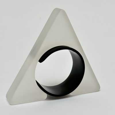 Sculptural Resin Cuff, Isaky, Paris c.1980