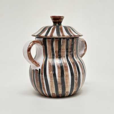 Decorative Covered Pot, Robert Picault, Vallauris c.1950