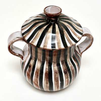 Decorative Covered Pot, Robert Picault, Vallauris c.1950