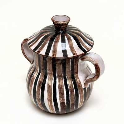 Decorative Covered Pot, Robert Picault, Vallauris c.1950