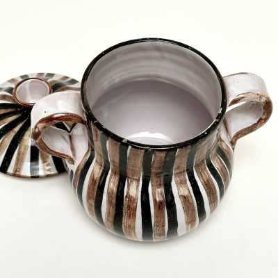 Decorative Covered Pot, Robert Picault, Vallauris c.1950