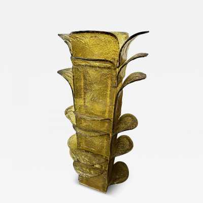 Mid-Century Modern Space Age Cactus floor lamp, yellow Murano glass and gold metal by Carlo Nason for the Mazzega factory. Famous Italian design like Venini, Vistosi, La Murrina, Aldo Nason, Stilnovo, Joe Colombo, Arteluce, Arredoluce, Lumi, Luci, Rggiani, Sciolari, Werner Pantone, Luigi Colani, Raak, Angelo Lelii, Angelo Brotto, Esperia, Francesco Bocola, Superstudio, Enrico Tronconi, Mario Bellini, Harvey Guzzini, Luigi Massoni, Martinelli, Pierre Cardin, Fabio Lenci, Gio Ponti.