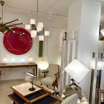 Cube-shaped pendant chandelier in blue opaline Murano glass and chrome-plated metal, manufactured by Mazzega. Designs by major brands such as Venini, Vistosi, La Murrina, Poliarte, Carlo Aldo Nason, and Toni Zuccheri.