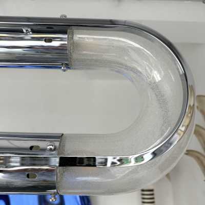 Space Age Metal Chrome Chandelier Ceiling Pendant Flash Lamp by Aldo Nason for Mazzega Manufacturing. Very special round blown bubble Murano glass. Famous manufactory like Venini, Vistosi, La Murrina, Seguso, Carlo Nason, Poliarte, Esperia, Angelo Brotto, Stilnovo, Arteluce, Arredoluce, Artemide, Pierre Cardin, Lumi, Luci, Raak, Angelo Lelii, Francesco Bocola, Superstudio, Enrico Tronconi, Mario Bellini, Harvey Guzzini, Luigi Massoni, Martinelli, Fabio Lenci, Gio Ponti.