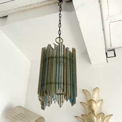Mid-century modern chandeliers and pendants in hammered glass and silver-plated wrought iron from the Biancardi Jordan factory in Verona, in the Brutalist style, a competitor of Longobard Arte and Poliarte in the 1970s. Famous designers, such as Carlo Aldo Nason for Mazzega Murano, Venini, Vistosi, La Murrina, Esperia and Angelo Brotto.