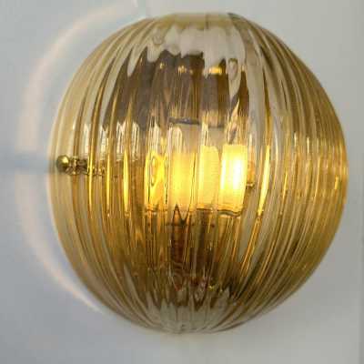 Mid-Century Modern Space Age Yellow Gold Leaf Murano Glass Wall Sconces. Famous manufacturing designers like Barovier Toso Fabbian, Venini, Veronese, La Murrina, Aldo Carlo Nason, Stilnovo, Joe Colombo, Arteluce, Arredoluce, Lumi, Luci, Rggiani, Sciolari, Werner Pantone, Luigi Colani, Raak, Angelo Lelii, Angelo Brotto, Esperia, Francesco Bocola, Superstudio, Enrico Tronconi, Mario Bellini, Harvey Guzzini, Luigi Massoni, Martinelli, Pierre Cardin, Fabio Lenc
