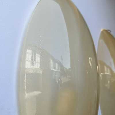 Yellow Murano glass wall sconces, Space Age style, Mid-Century Modern style, gold leaf and brass. Renowned manufacturers and designers: Barovier Toso, Fabbian, Venini, Veronese, La Murrina, Aldo Carlo Nason, Stilnovo, Joe Colombo, Arteluce, Arredoluce, Lumi, Luci, Rggiani, Sciolari, Werner Pantone, Luigi Colani, Raak, Angelo Lelii, Angelo Brotto, Esperia, Francesco Bocola, Superstudio, Enrico Tronconi, Mario Bellini, Harvey Guzzini, Luigi Massoni, Martinelli, Pierre Cardin, Fabio Lenci and Gio Po