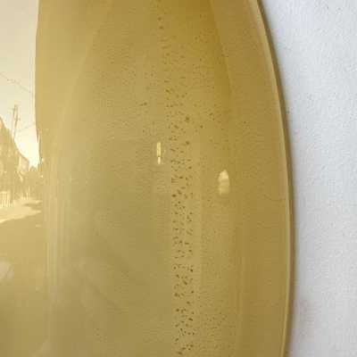 Yellow Murano glass wall sconces, Space Age style, Mid-Century Modern style, gold leaf and brass. Renowned manufacturers and designers: Barovier Toso, Fabbian, Venini, Veronese, La Murrina, Aldo Carlo Nason, Stilnovo, Joe Colombo, Arteluce, Arredoluce, Lumi, Luci, Rggiani, Sciolari, Werner Pantone, Luigi Colani, Raak, Angelo Lelii, Angelo Brotto, Esperia, Francesco Bocola, Superstudio, Enrico Tronconi, Mario Bellini, Harvey Guzzini, Luigi Massoni, Martinelli, Pierre Cardin, Fabio Lenci and Gio Po