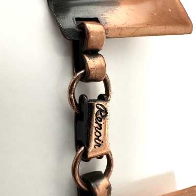 Patinated Copper Choker Aztec, Jerry Fels for Renoir, c.1950