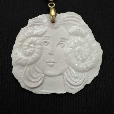 Roger Capron, Porcelain Charm, Aries, Vallauris 1973