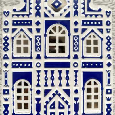 Unique Decorative Art Tile, Roger Capron, Italy 1988