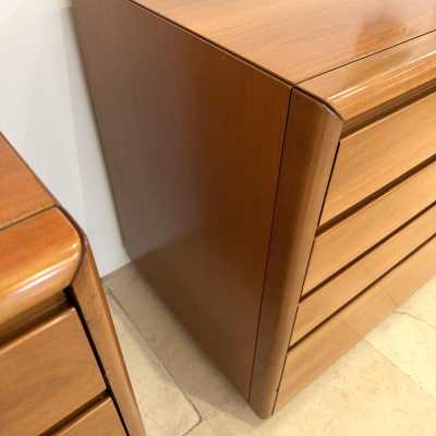 wooden chest of drawers by Italian designer Luigi Saccardo for design manufacturing publisher Gasparello. Famous designs like Gio Ponti, Gianfranco Frattini, Cassina, Osvaldo Borsani, Joe Colombo, Ico Luisa Parisi, Mario Bellini, Tito Agnoli, Afra Tobia Carlo Scarpa, Luciano Frigerio, Sporiti, Marco Zanuso, Giulio Moscatelli, Formanova.