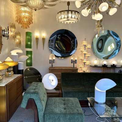 Pair of Murano glass and wood gilded with gold leaf sconces by Sergio Terzani Firenze, original factory label dated 1999. Styles Mid-Century Modern, Hollywood Regency, Venini, Mazzega, La Murrina, Veronese, Fratelli Toso, Vistosi, Esperia, Angelo Brotto, Maison Jansen, Bagues, Charles