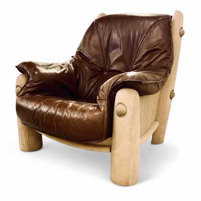 Leather armchairs
