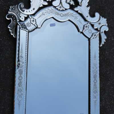 1900 Miroir Vénitien Style Louis XIV