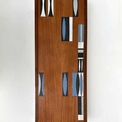 Rosewood & Ceramic Low Table, Roger Capron, Vallauris 1961