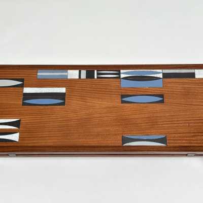 Rosewood & Ceramic Low Table, Roger Capron, Vallauris 1961