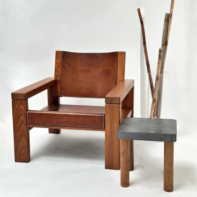 Lounge Chair, Michel Milleret, L’Orme Gallery, Paris 1979