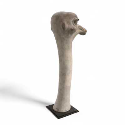 Bronze ostrich sculpture