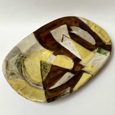 Large Ceramic Dish, Gitte Hauptmann, Aix-en-Provence c.1951