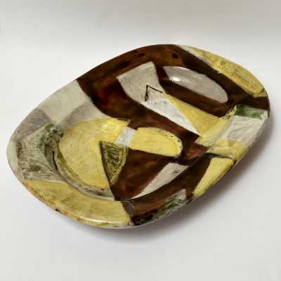 Large Ceramic Dish, Gitte Hauptmann, Aix-en-Provence c.1951