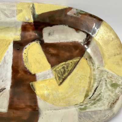 Large Ceramic Dish, Gitte Hauptmann, Aix-en-Provence c.1951