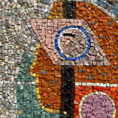Molten Glass Mosaic Panel, Maximilien Herzele, 1965