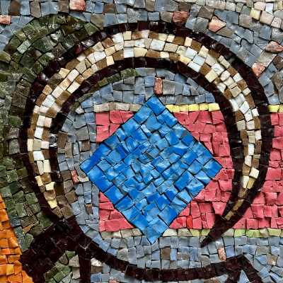 Molten Glass Mosaic Panel, Maximilien Herzele, 1965