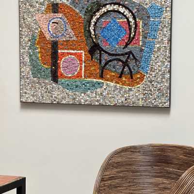 Molten Glass Mosaic Panel, Maximilien Herzele, 1965