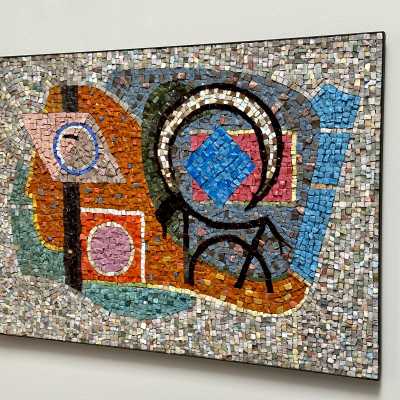 Molten Glass Mosaic Panel, Maximilien Herzele, 1965