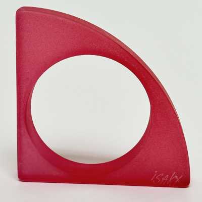 Sculptural Plexi Bangle, Isaky, Paris c.1980