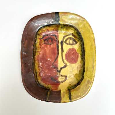 Gitte Hauptmann, Large Ceramic Dish, Aix-en-Provence, 1951
