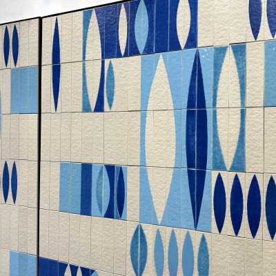 2 Large Decorative Panels, Roger Capron, Vallauris c.1960