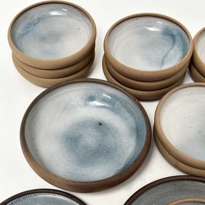 Stoneware Set of Dishes, R. Jacques, La Puisaye c.1970