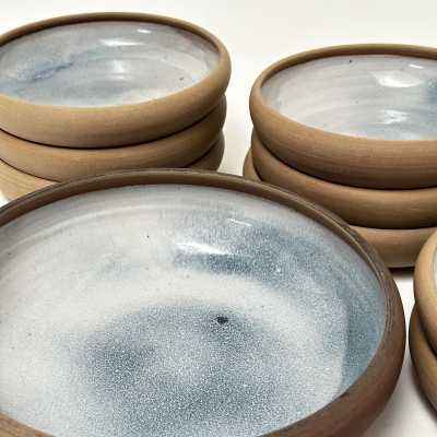 Stoneware Set of Dishes, R. Jacques, La Puisaye c.1970