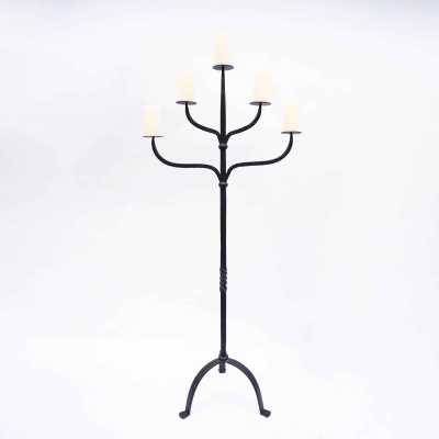 Wrought iron floor lamp