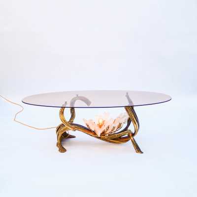 Coffee table “Bouquet de Gypse” – Richard Faure, Paris, France, circa 1970-1980