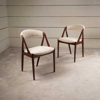 Ensemble de 4 chaises Kai Kristiansen en teck 1960