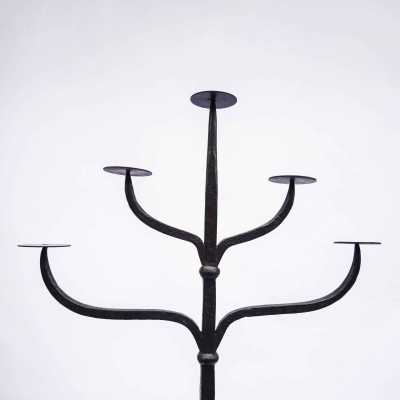 Wrought iron floor lamp