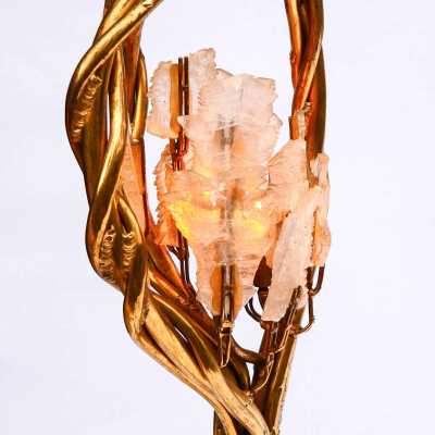 Sculptural floor lamp signed Henri Fernandez – France, circa 1970